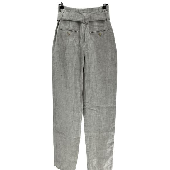 Iro 'Najava' Grey Linen-Blend Pant Size 34 - Picture 3 of 4